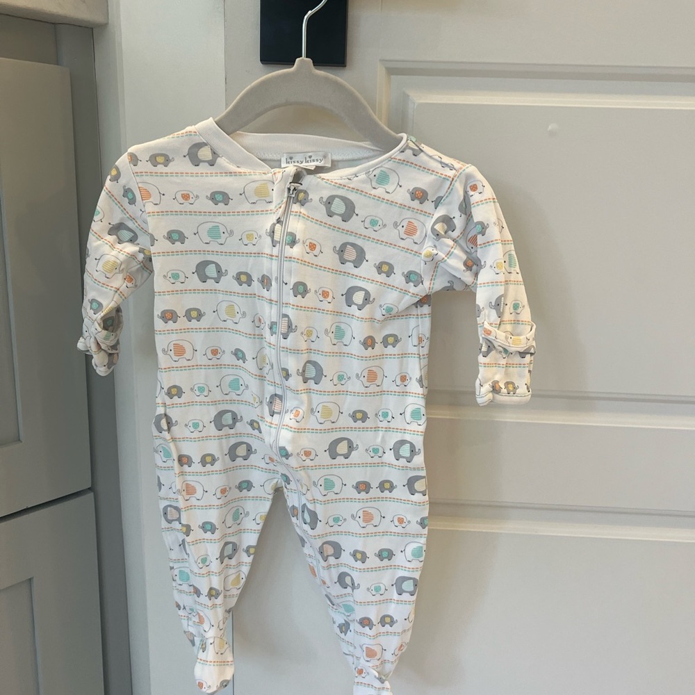 Kissy Kissy 0-3 Month Elephant Pajamas